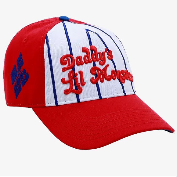 Hot Topic Accessories - Harley Quinn daddy’s lil monster baseball hat cap suicide squad joker